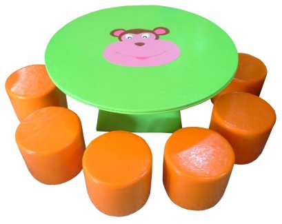 ชุดโต๊ะลิง+เก้าอี้