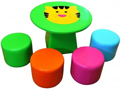 ชุดโต๊ะเสือน้อย_เก้าอี้ลูกกวาด