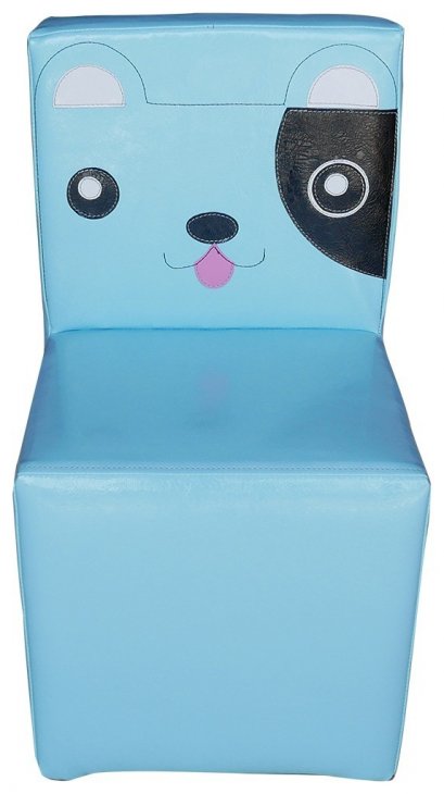 เก้าอี้พนักพิงสุนัขสีฟ้า