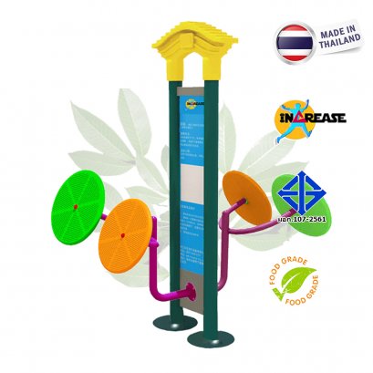 สถานีแป้นหมุนคู่ บริหารแขนไหล่และฝ่ามือ