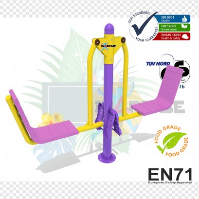 นั่งถีบขาแบบคู่