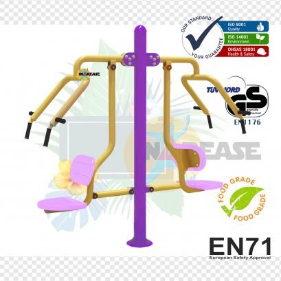 ยกน้ำหนักตัวเองบริหารหน้าอก หัวไหล่ แบบคู่