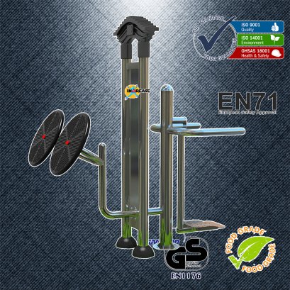 แป้นหมุนบริหารไหล่นวดฝ่ามือ-แกว่งตัวบริหารเอวข้อสะโพก