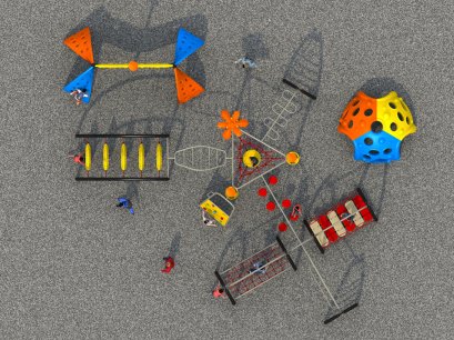 เครื่องเล่นสนามเด็ก ADVENTURE CLIMBLING SERIES