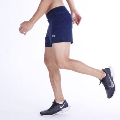 TL Pace 3” 2 in 1 Shorts กางเกงวิ่งขาสั้น 2 in 1 ชาย รุ่น เพซ สีกรม