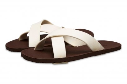 CROSS-พื้นน้ำตาล-สายสีขาว