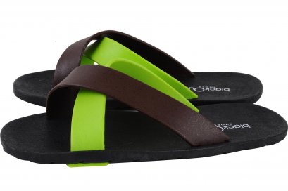 CROSS-พื้นดำ-สายเขียวสลับน้ำตาล