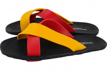 CROSS-พื้นดำ-สายแดงสลับเหลือง