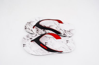 FLIPPER 2 TONE- blackOut พื้นหินอ่อน/หูดำแดง