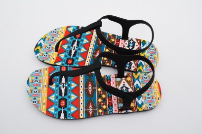 SLINGBACK-blackOut พื้นอินเดียแดง/หูดำ