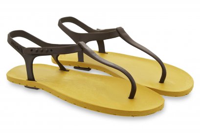 SLINGBACK-พื้นเหลือง-สายสีน้ำตาล