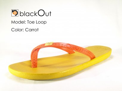 TOELOOP-blackOut Brown/Carrot