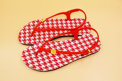 FLIPPER SLINGBACK - blackOut พื้นชิโนริแดง/หูแดง