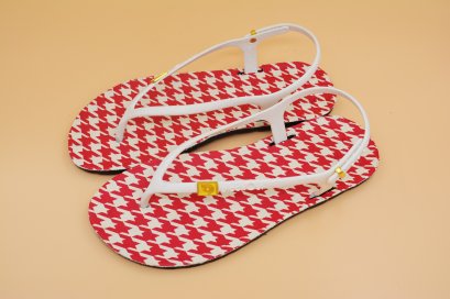 FLIPPER SLINGBACK - blackOut พื้นชิโนริแดง/หูแดง