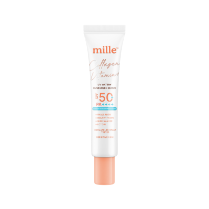 MILLE กันแดดมากกว่ากันแดด COLLAGEN VITAMIN+ WATERY SUNSCREEN SERUM SPF50+ PA++++ 10 ML