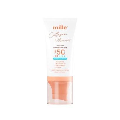 MILLE เซรั่มกันแดด COLLAGEN VITAMIN+ WATERY SUNSCREEN SERUM SPF50 PA++++ 40 ML