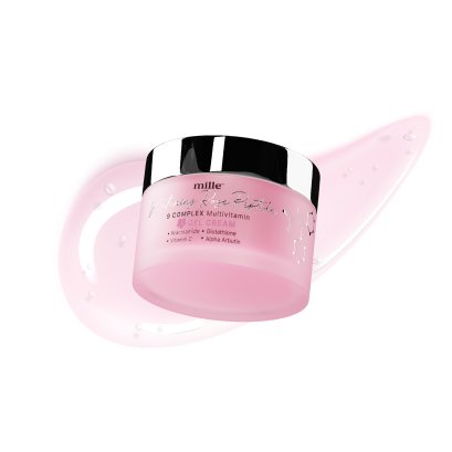 MILLE เจลครีมปรับผิวกระจ่างใส WHITENING ROSE PEPTIDE 9 COMPLEX GEL CREAM 50G.