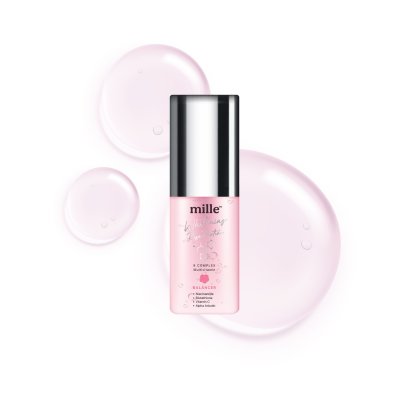 MILLE น้ำตบฟื้นฟูผิวตึงกระชับ WHITENING ROSE PEPTIDE 9 COMPLEX BALANCER 35 ML.