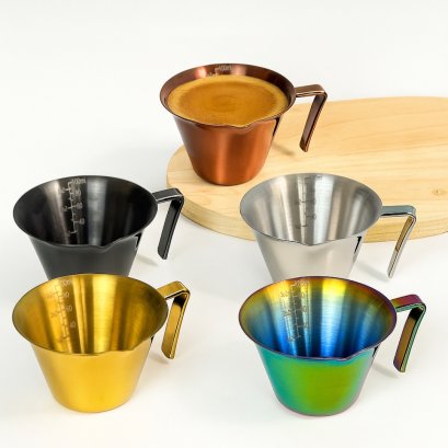 ถ้วยตวงเอสเปรสโซ่ ถ้วยตวงกาแฟ ถ้วยตวงสแตนเลส Measuring Cup ถ้วยตวงปริมาณกาแฟ