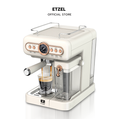 เครื่องชงกาแฟทำฟองนมอัตโนมัติ ETZEL รุ่น SN309 แรงดัน 20 บาร์ (ชงแคปซูลได้)