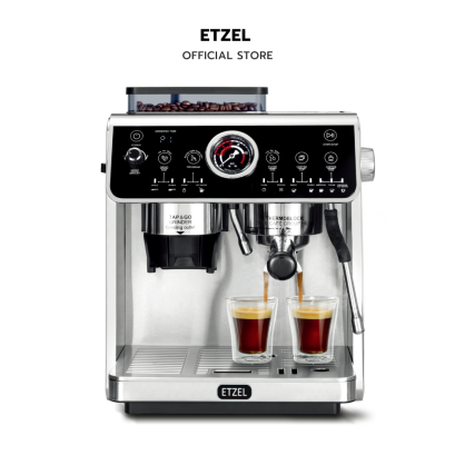 ETZEL เครื่องชงกาแฟมีที่บดในตัว รุ่น SN6505G บด ชง สตรีมนมได้ในเครื่องเดียว Espresso Machine with grinder