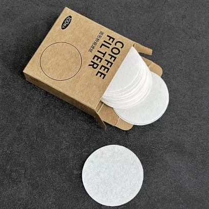 พร้อมส่ง!! Coffee Filter กระดาษกรองกาแฟ ที่กรองกาแฟดริป แบบกลม 1 แพค 100 แผ่น Pot Paper Filter (60 mm.)