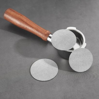 แผ่นกระจายน้ำ Puck screen แผ่นกรองสเตนเลสสำหรับเครื่องชงกาแฟ ขนาด 51/58 มม.