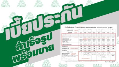 เบี้ยประกันสำเร็จรูป พร้อมขาย.