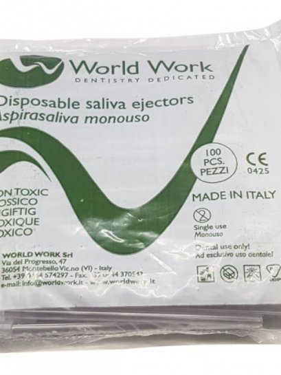 Saliva ejectors (หลอดดูดน้ำลายแบบถอดได้)World Work