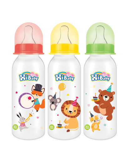 ไฮเบบี้ ขวดนมพร้อมจุกนมทรงกลม 8 ออนซ์