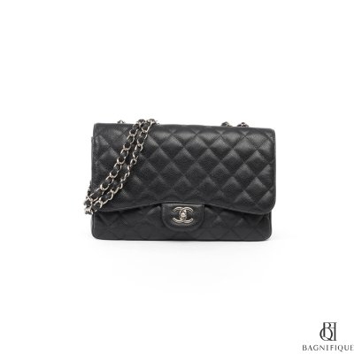CHANEL CLASSIC 12 BLACK CAVIAR SHW