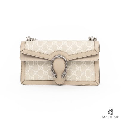 GUCCI DIONYSUS NEW SMALL BEIGE GG SUPREME MONOGRAM SHW