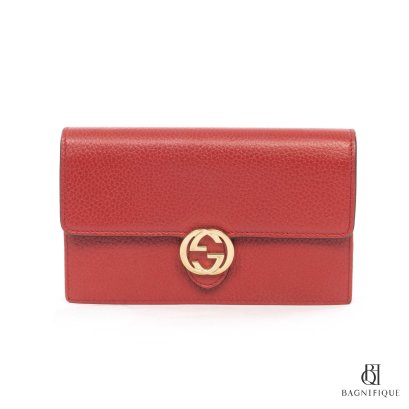 GUCCI GG WOC RED EMBOSSED GHW