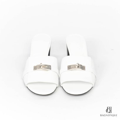 HERMES GIULIA SANDAL WHITE SHW