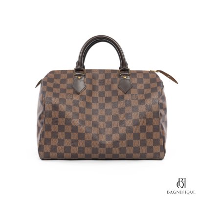 LV SPEEDY 30 BROWN DAMIER CANVAS GHW