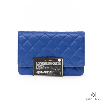 PAC CHANEL WOC 7.5 NAVY LAMB GHW