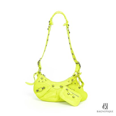 BALENCIAGA LE CAGOLE GREEN NEON CALF SHW