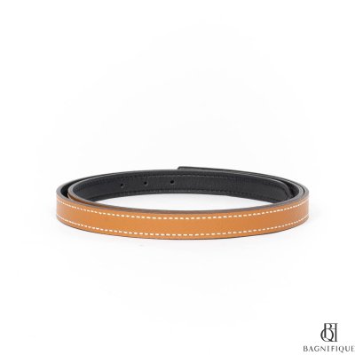 HERMES BELT 32 MM 75CM BLACK CURRY STAMP P
