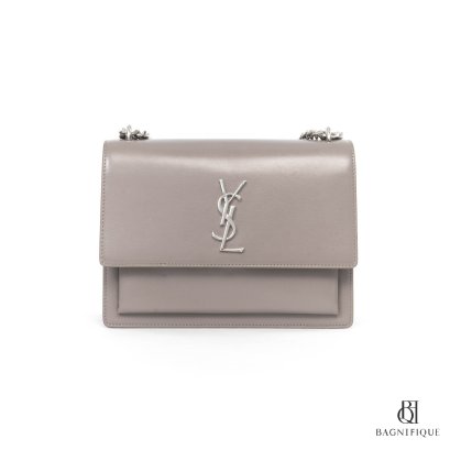 YSL SOLFERINO GREY CALF SHW