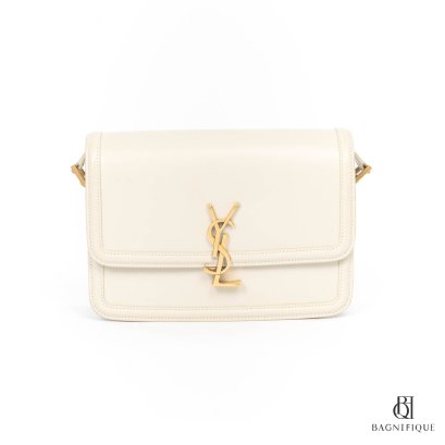 YSL SOLFERINO MEDIUM WHITE CALF GHW