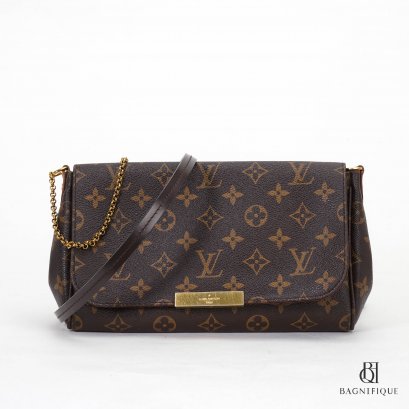 LOUIS VUITTON FAVORITE PM BROWN MONOGRAM CANVAS GHW