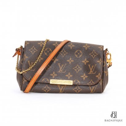 LOUIS VUITTON FAVORITE PM BROWN MONOGRAM CANVAS GHW