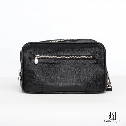 LV CLUTCH 25 BLACK CANVAS SHW