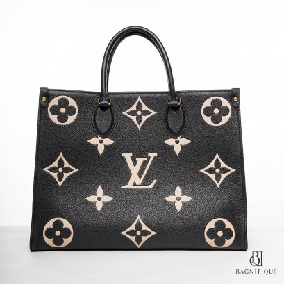 LV ON THE GO BLACK GIANT MONOGRAM CALF GHW