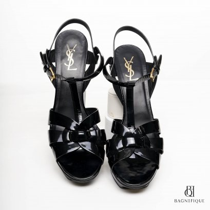 YSL TRIBUTE 41.5 BLACK CALF GHW
