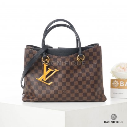 LOUIS VUITTON RIVERSIDE DAIMOND EBENE SHINY GHW