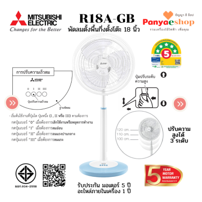 r18a-gb ปรับความสูงได้ 3 ระดับ