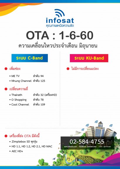 OTA ประจำเดือน มิถุนายน 2560