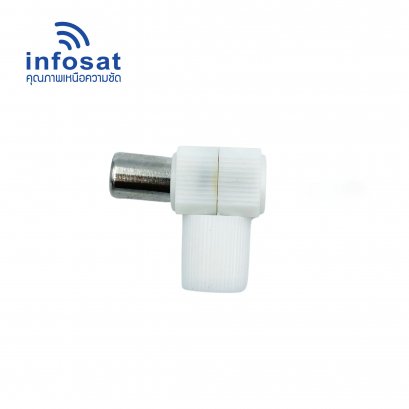 JTV-01 Jack TV แบบพลาสติก งอ ( 10 ตัว)