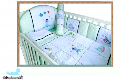 Baby Bedding Crib sets 5 pieces - Sailor Design